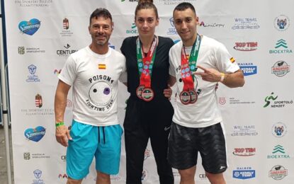Marta González y Sergio de Diego  participaron en la XXVIII “Hungarian Kickbóxing World Cup”