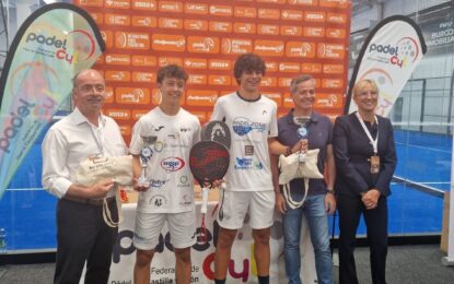 Victoria del Campeonato Internacional de Padel Sub 18 de Guillermo Fernández y Sergio Tierno