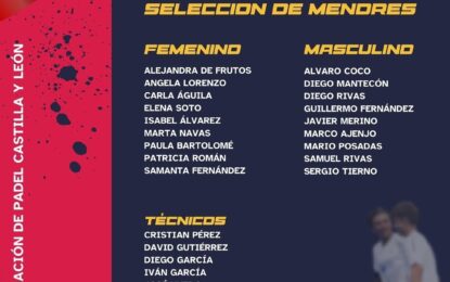 Padel: Guillermo Fernández y Sergio Tierno con la selección de Castilla y León.