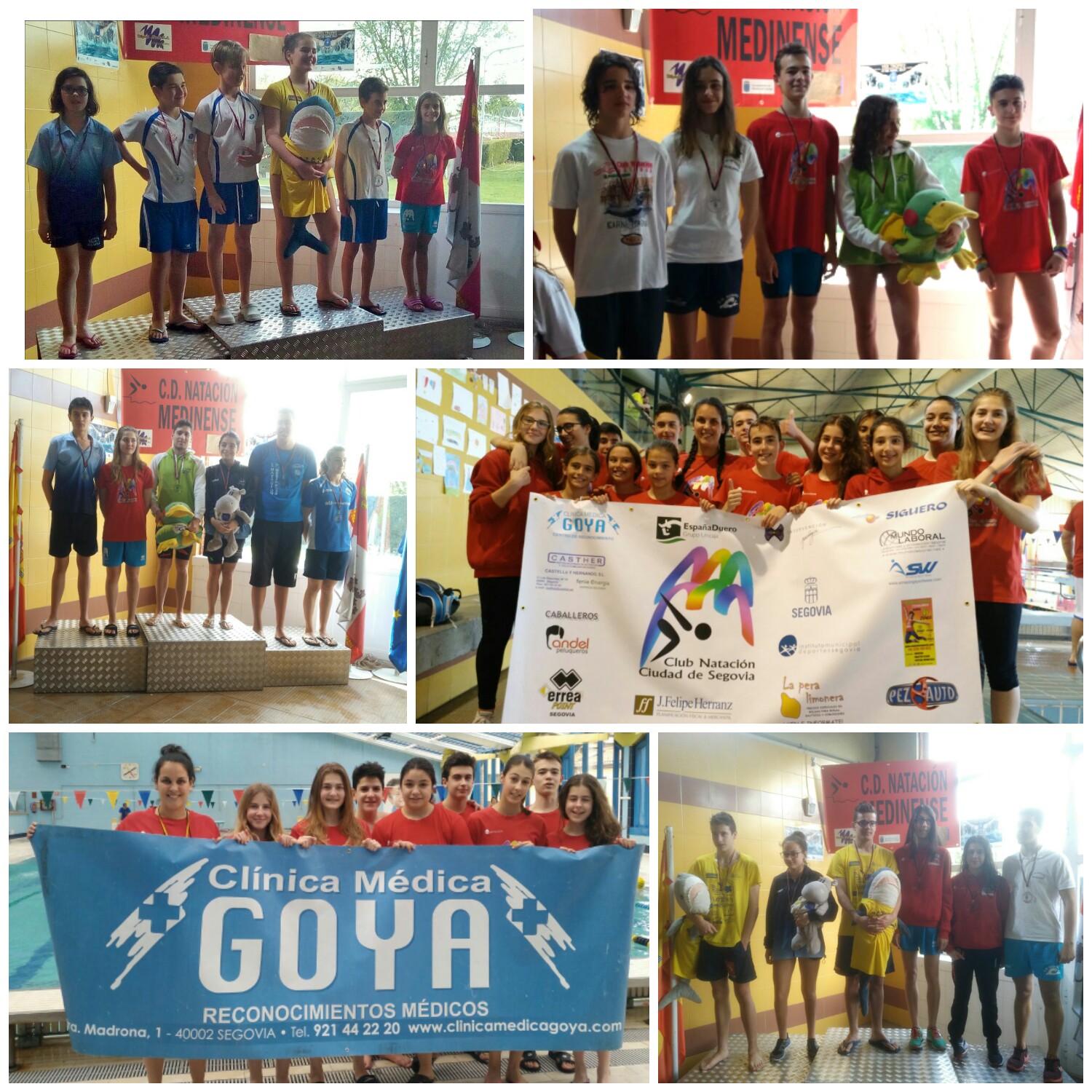 El Club de Natación IMD Ciudad de Segovia consigue 10 medallas en el Torneo de Medina del Campo