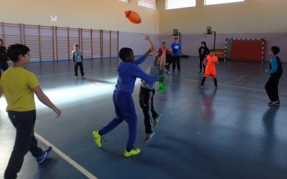 Los escolares se iniciaron en el Rugby por medio de la modalidad del “Rugby Cinta”