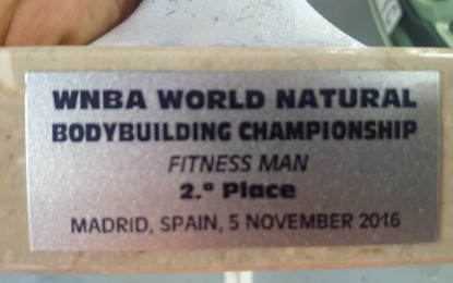 El atleta segoviano Álvaro Martínez Ruano se proclama Subcampeón del Mundo de Culturismo Natural