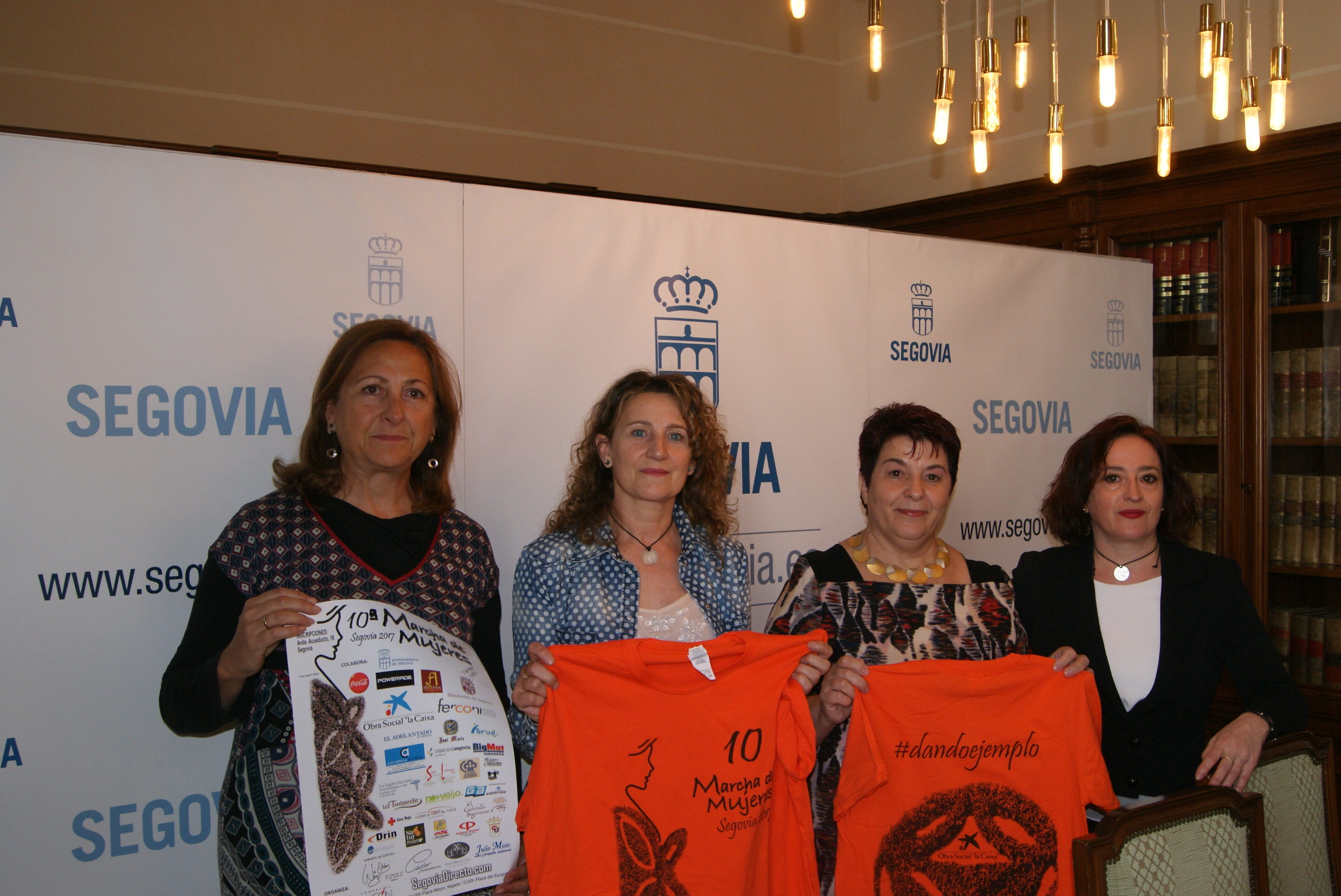 Presentación de la X Marcha de Mujeres en el Ayuntamiento de Segovia