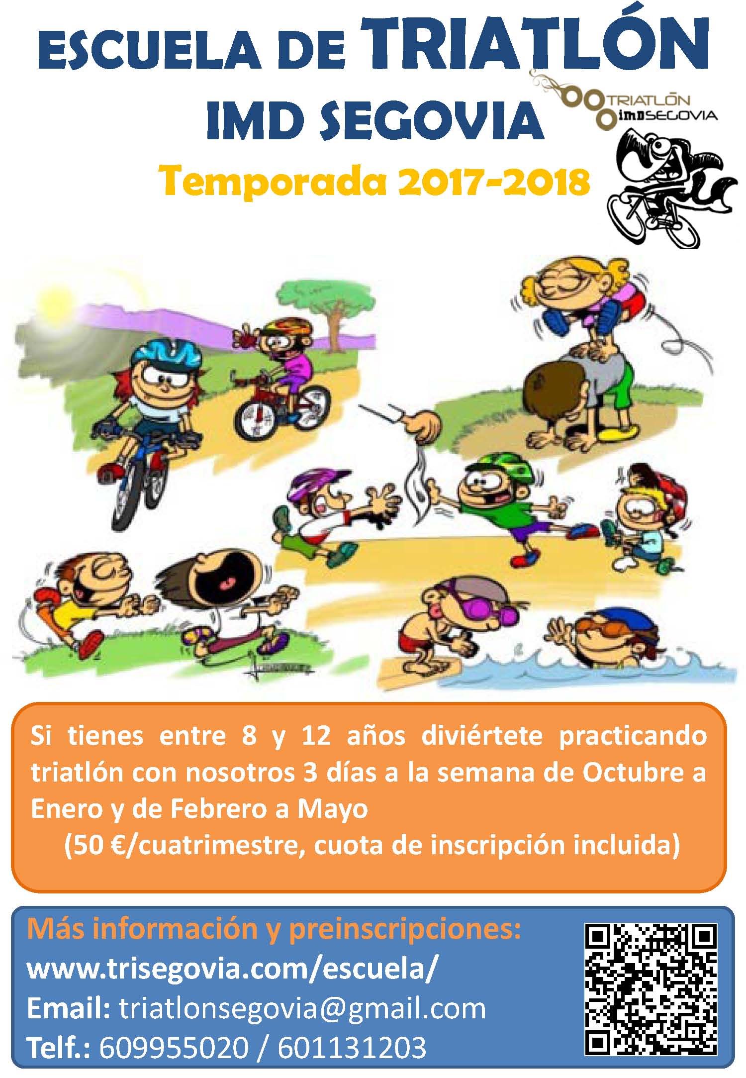 La Escuela de Triatlón IMD Segovia prepara la Temporada 2017-18