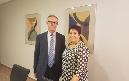 La alcaldesa, Clara Luquero, se reúne con el Ministro de Cultura,  José Guirau