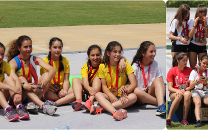 Plata, Bronce y nueva mínima nacional de las chicas cadetes e infantiles del Sporting Segovia en el Regional Escolar