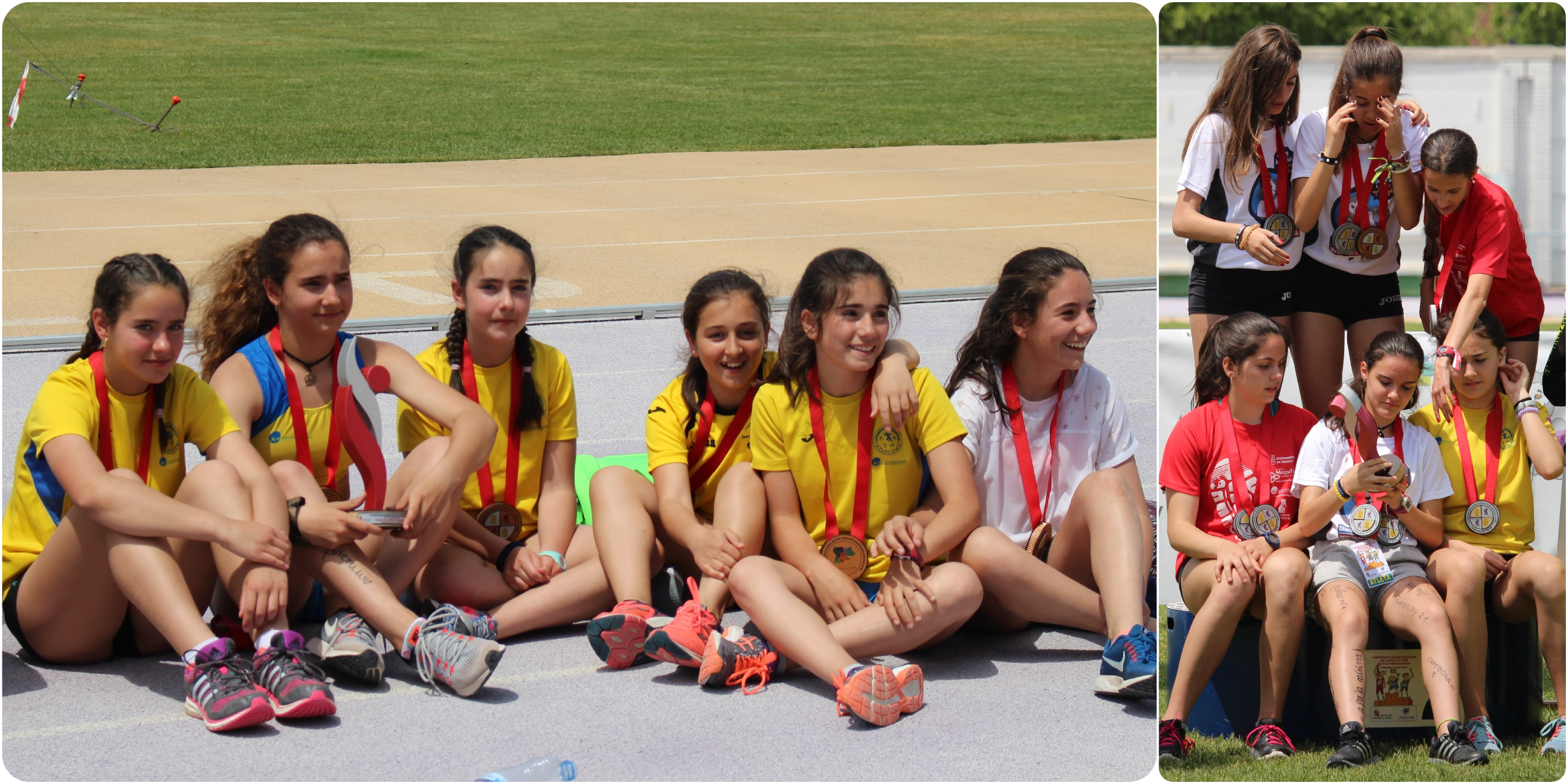Plata, Bronce y nueva mínima nacional de las chicas cadetes e infantiles del Sporting Segovia en el Regional Escolar