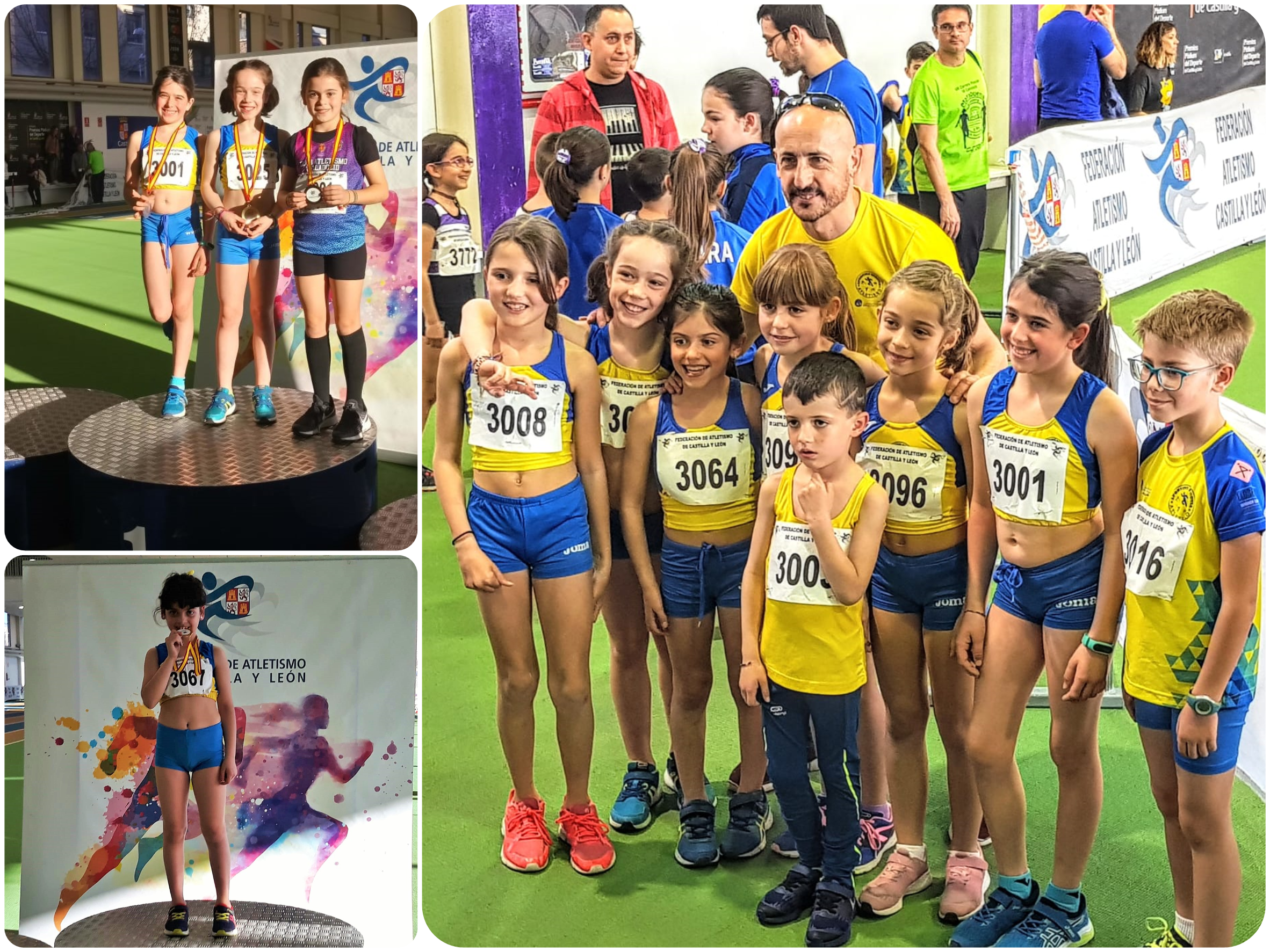 Dos oros y una plata para las atletas del CD Sporting Segovia en los Campeonatos Autonómicos de Combinados Sub8-Sub10-Sub12