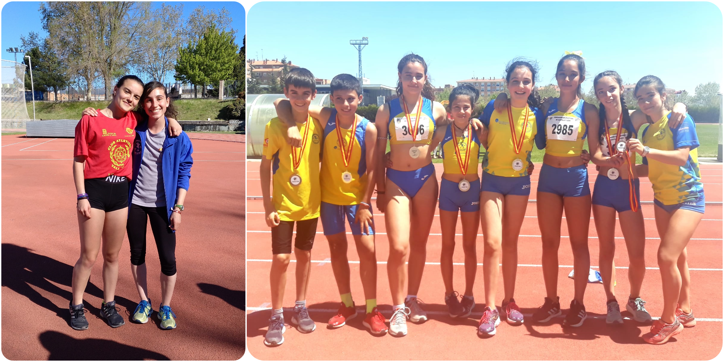 Dos mínimas nacionales y ocho medallas autonómicas de los atletas del Sporting Segovia