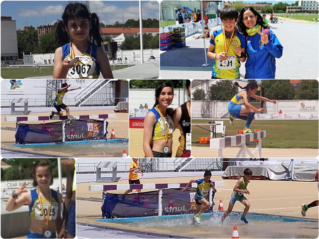 Los atletas del Sporting sumaron cuatro medallas en los autonómicos de combinadas y obstáculos