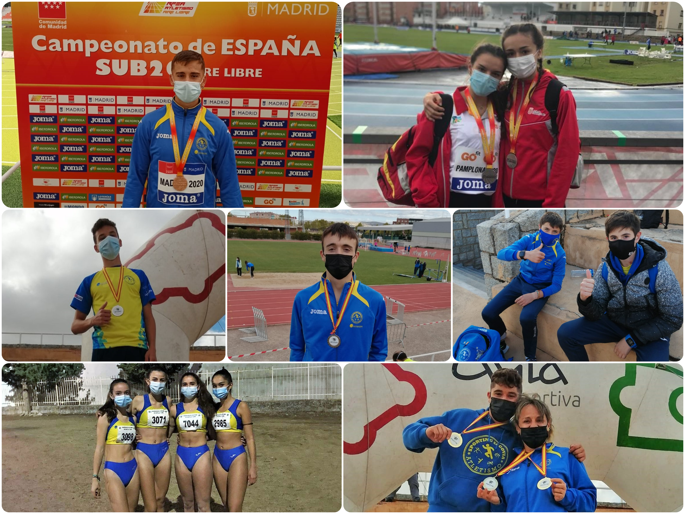 Excelente fin de semana para el Sporting Segovia con tres medallistas nacionales y 14 medallas autonómicas