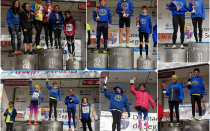 El Sporting Segovia triunfó en el Cross Escolar de Cuéllar