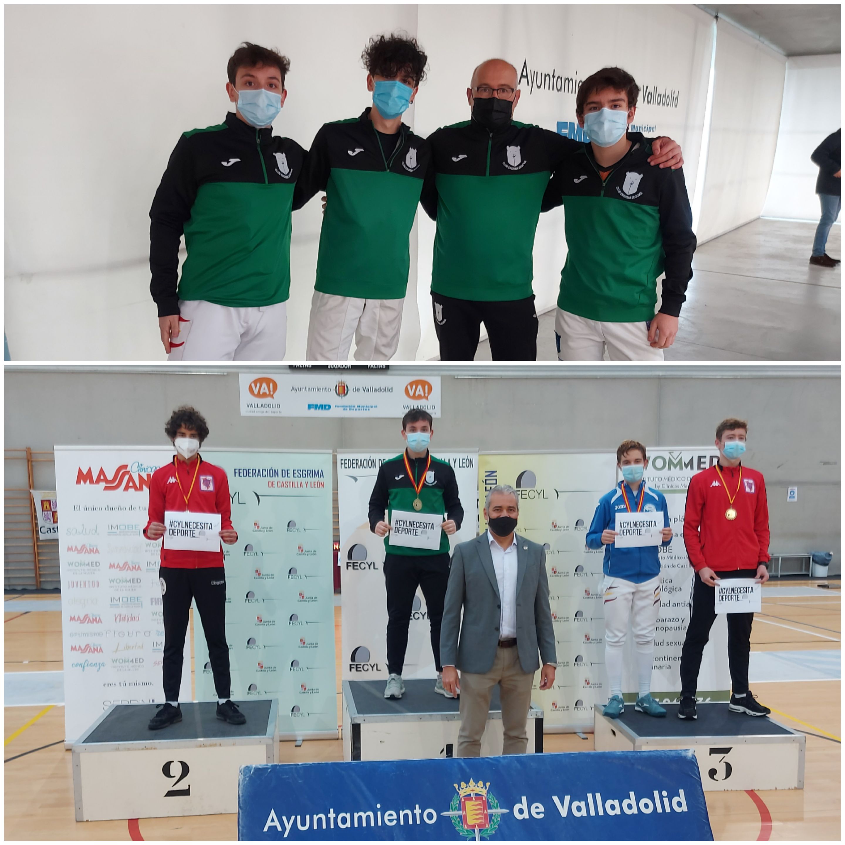 1 oro y 3 platas para el Club de Esgrima Segovia