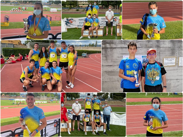 Claudia Corral y Antonio Aguilar en los Nacionales Sub-20 y medallas de plata y broce en Relevos Autonómicos Absolutos del Sporting Segovia