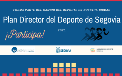 El Ayuntamiento lanza una encuesta abierta a la ciudadanía para su participación en la redacción del Plan Director del Deporte de Segovia 2022-2030