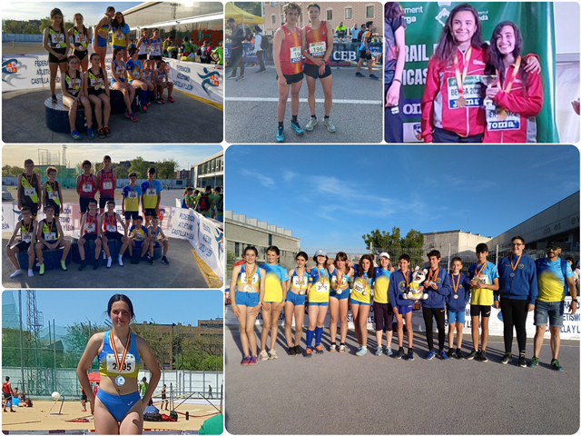 El Sporting Segovia cosechó una docena de medallas autonómicas y se proclamó Campeón de Castilla y León en relevos Sub14