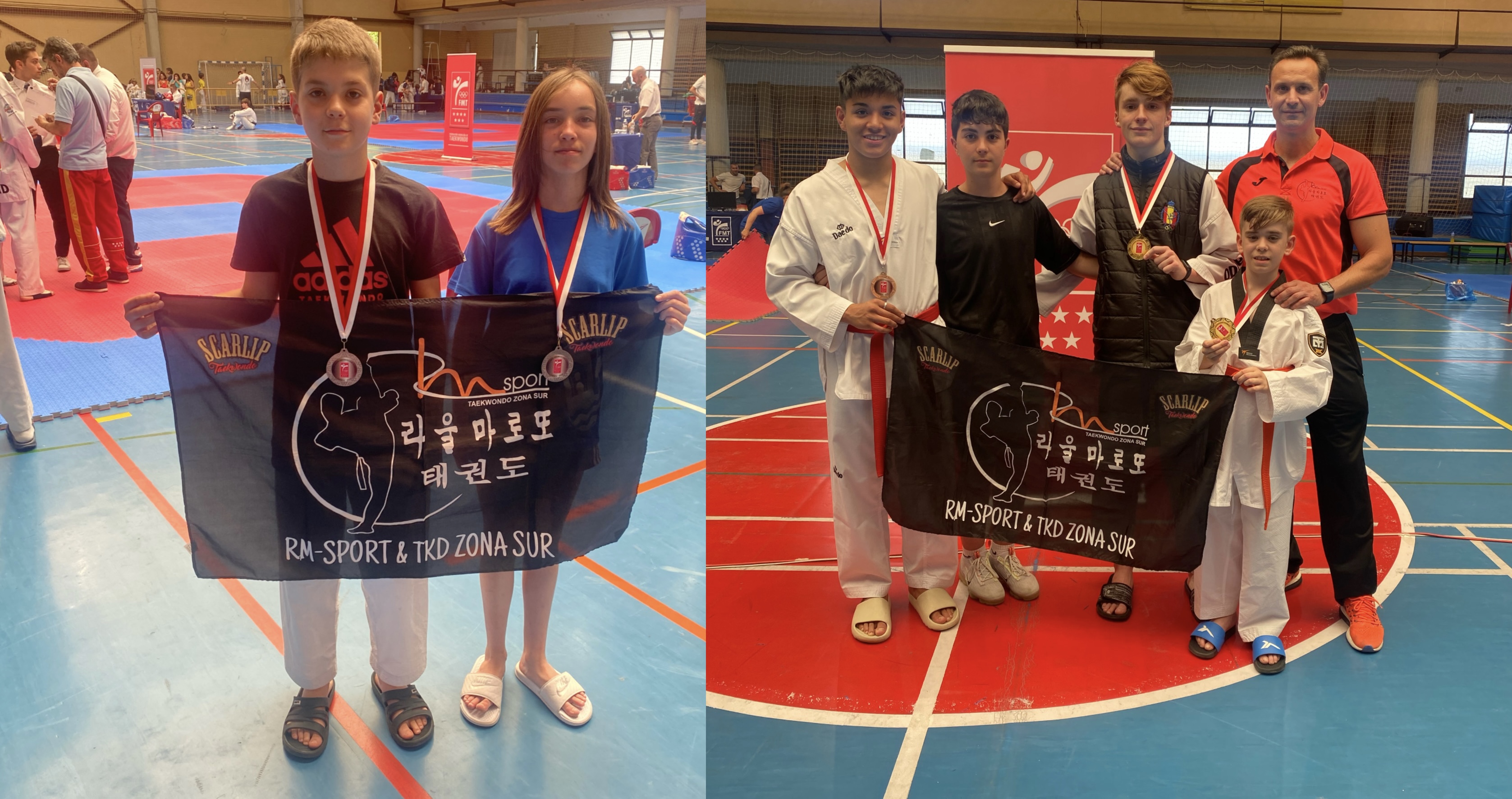 Cinco medallas para el CD Taekwondo RM-Sport&TKD Zona Sur en el Campeonato promoción de Madrid