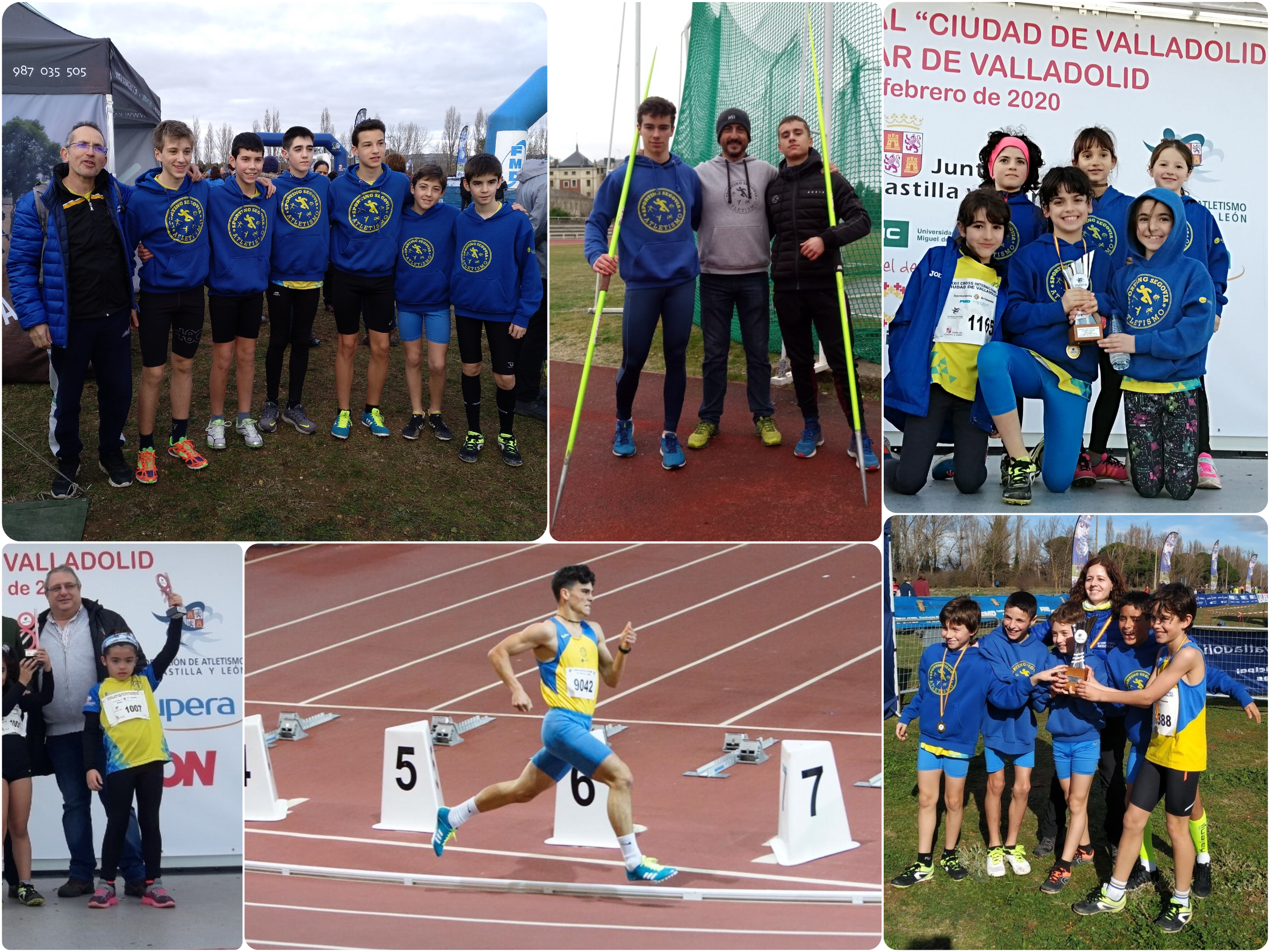 Los atletas del Sporting Segovia sumaron tres medallas autonómicas de Campo a Través