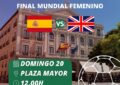 El Ayuntamiento de Segovia instalará una pantalla gigante en la plaza Mayor para seguir la final del Mundial Femenino