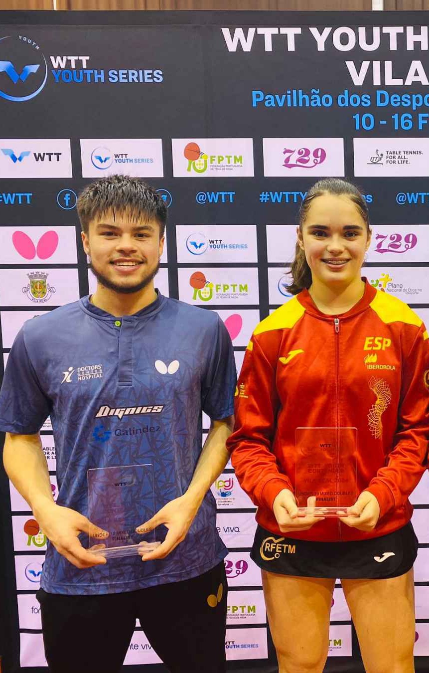 Ángela Rodríguez, plata en dobles mixtos – WTT  Youth Contender Vila Real