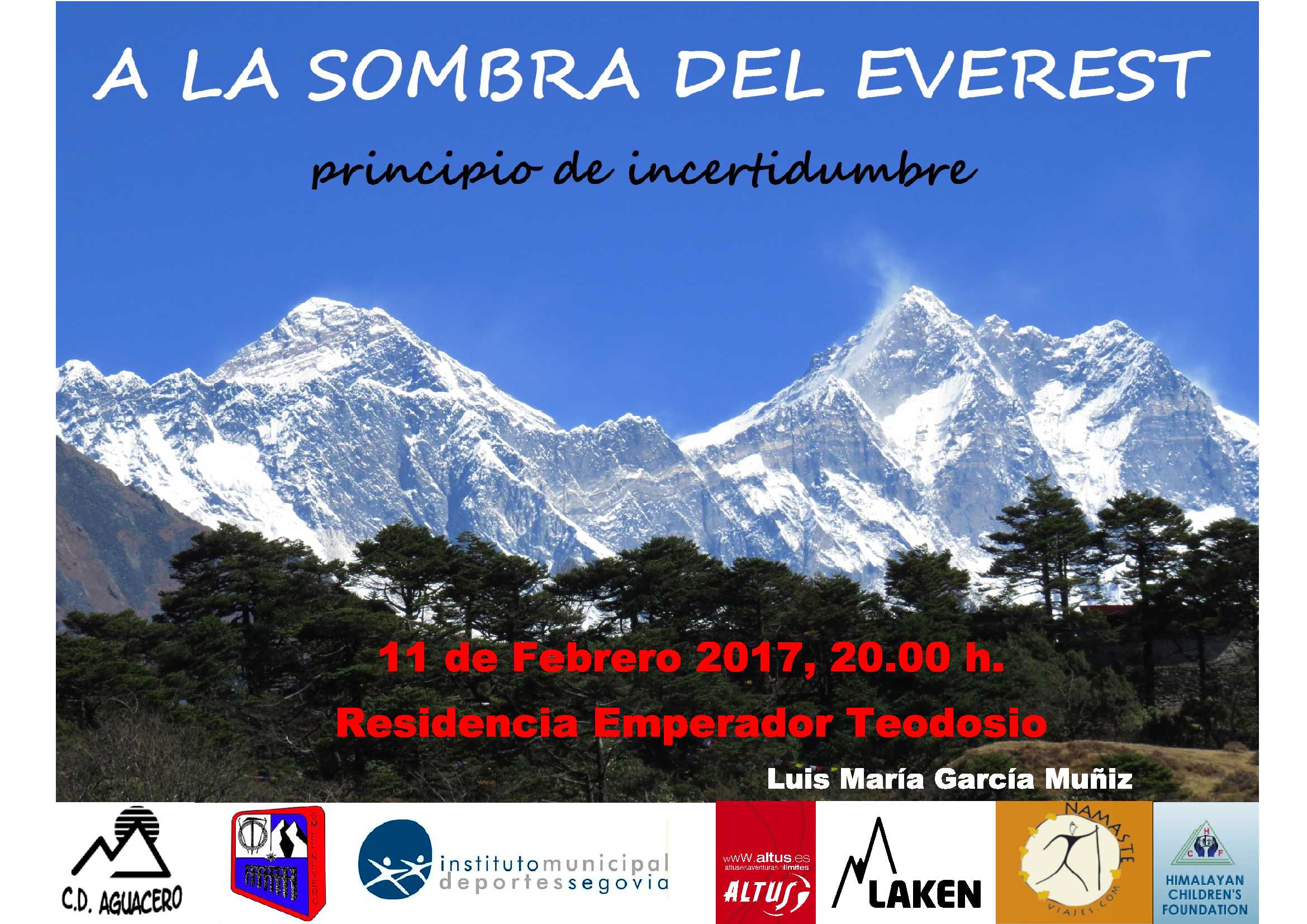 Ciclos de Montaña 2017: “A la sombra del Everest”