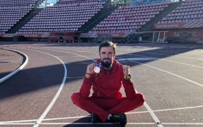 Ángel Luis Canto Gómez subcampeón mundial de 1.500(m45)