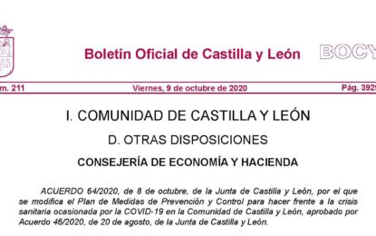 La Junta de Castilla y León da a conocer la Guía definitiva para competiciones oficiales y entrenamientos