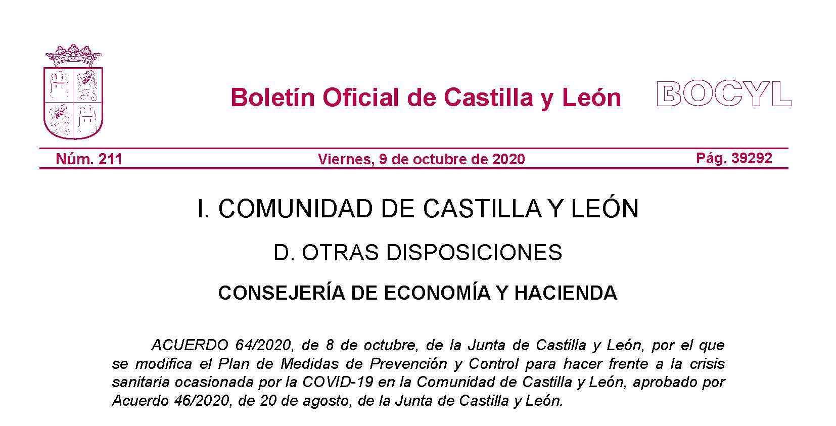La Junta de Castilla y León da a conocer la Guía definitiva para competiciones oficiales y entrenamientos