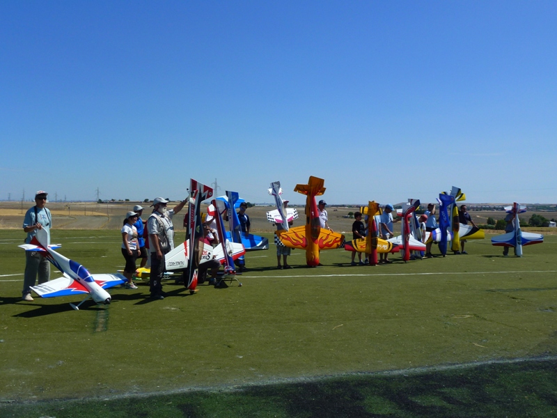 Acrobacias con grandes planeadores de Aeromodelismo