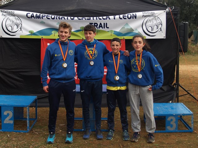 Los atletas del Sporting Segovia ganaron dos oros, una plata y un bronce en los autonómicos de Trail Running
