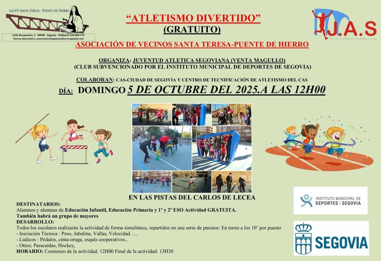Atletismo Divertido Segovia 5 de octubre de 2025