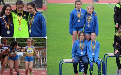 Cinco medallas para el Sporting Segovia en los Autonómicos de la categoría infantil-sub14