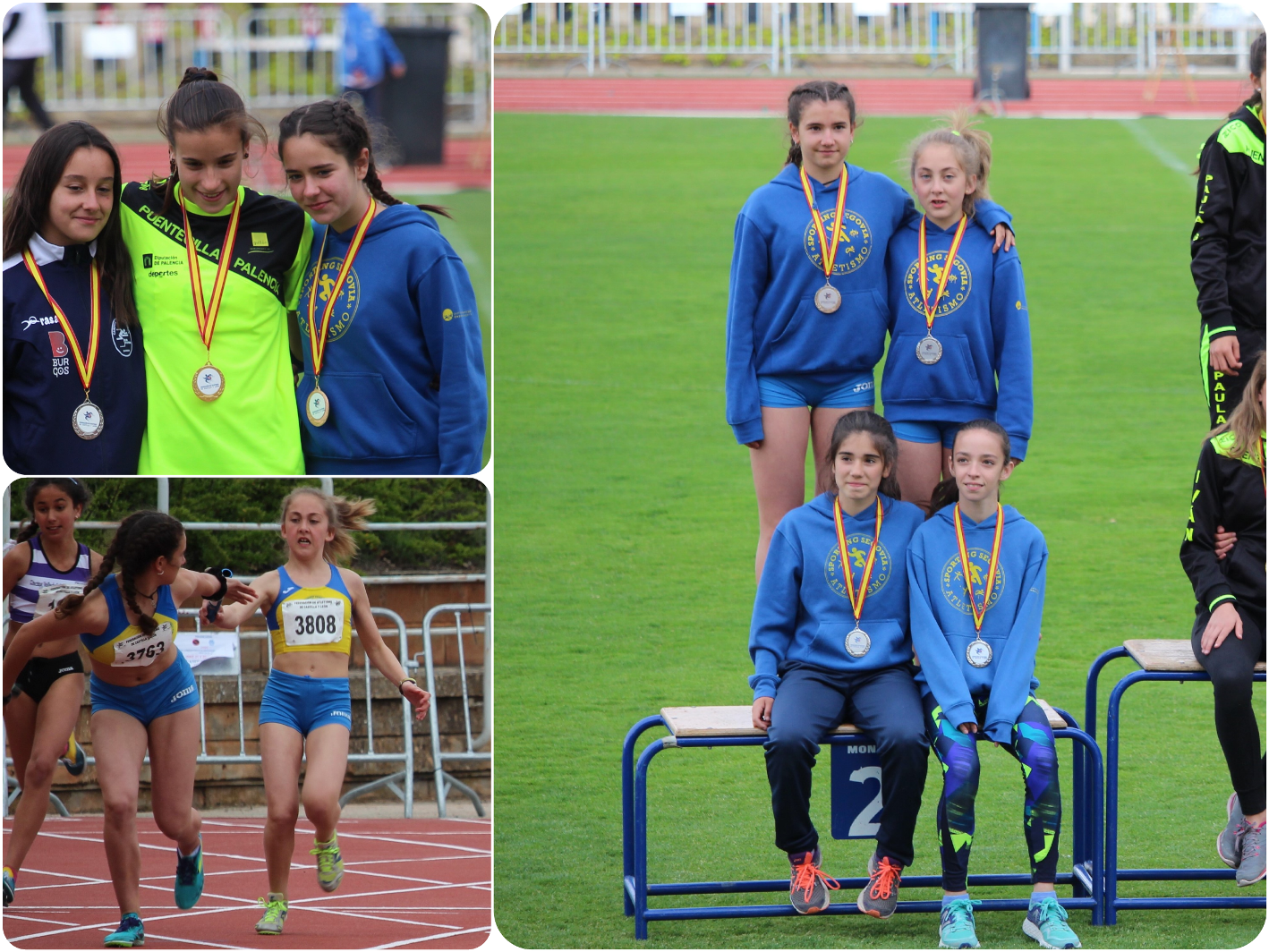 Cinco medallas para el Sporting Segovia en los Autonómicos de la categoría infantil-sub14