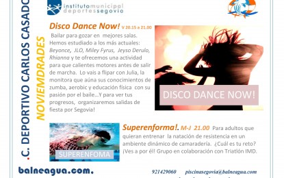 Disco Dance Now! en la Piscina Climatizada “José Carlos Casado”
