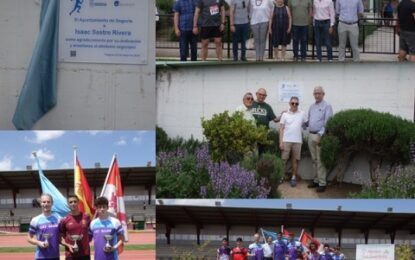 El atletismo segoviano recuerda con una placa – Homenaje a Isaac Sastre Rivera, en su II Memorial