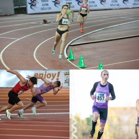 La atleta del Velox Atletismo Eva Marqués Nicolás se impone en los 400 m.l. de Control Autonómico Absoluto en Pista Cubierta