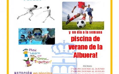 Campamento de Inglés, Esgrima, Natación y Fútbol en la Piscina Climatizada “José Carlos Casado”