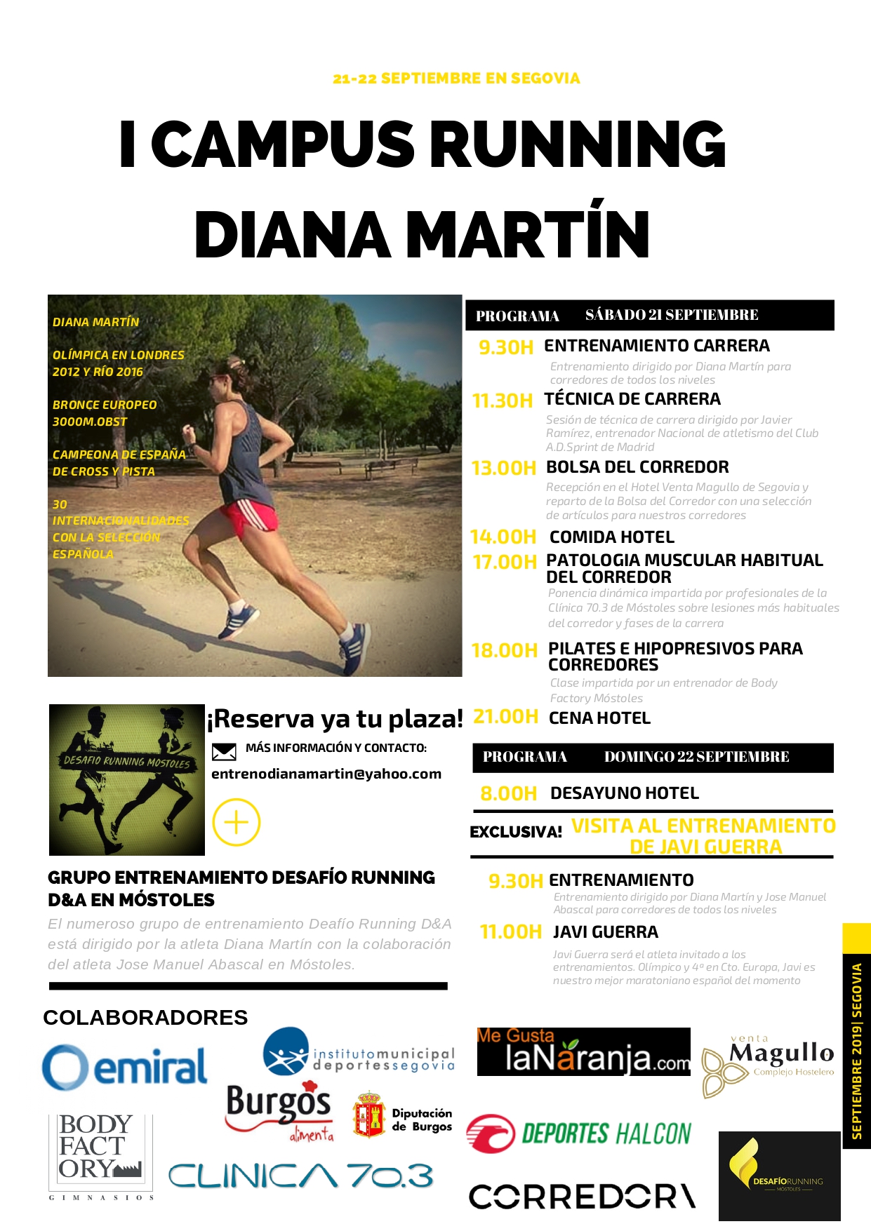 El Campus Running “Diana Martín” llega a Segovia