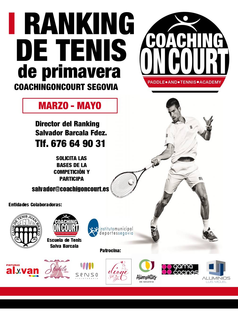 I Ránking de Tenis de Primavera – Coaching On Court Segovia