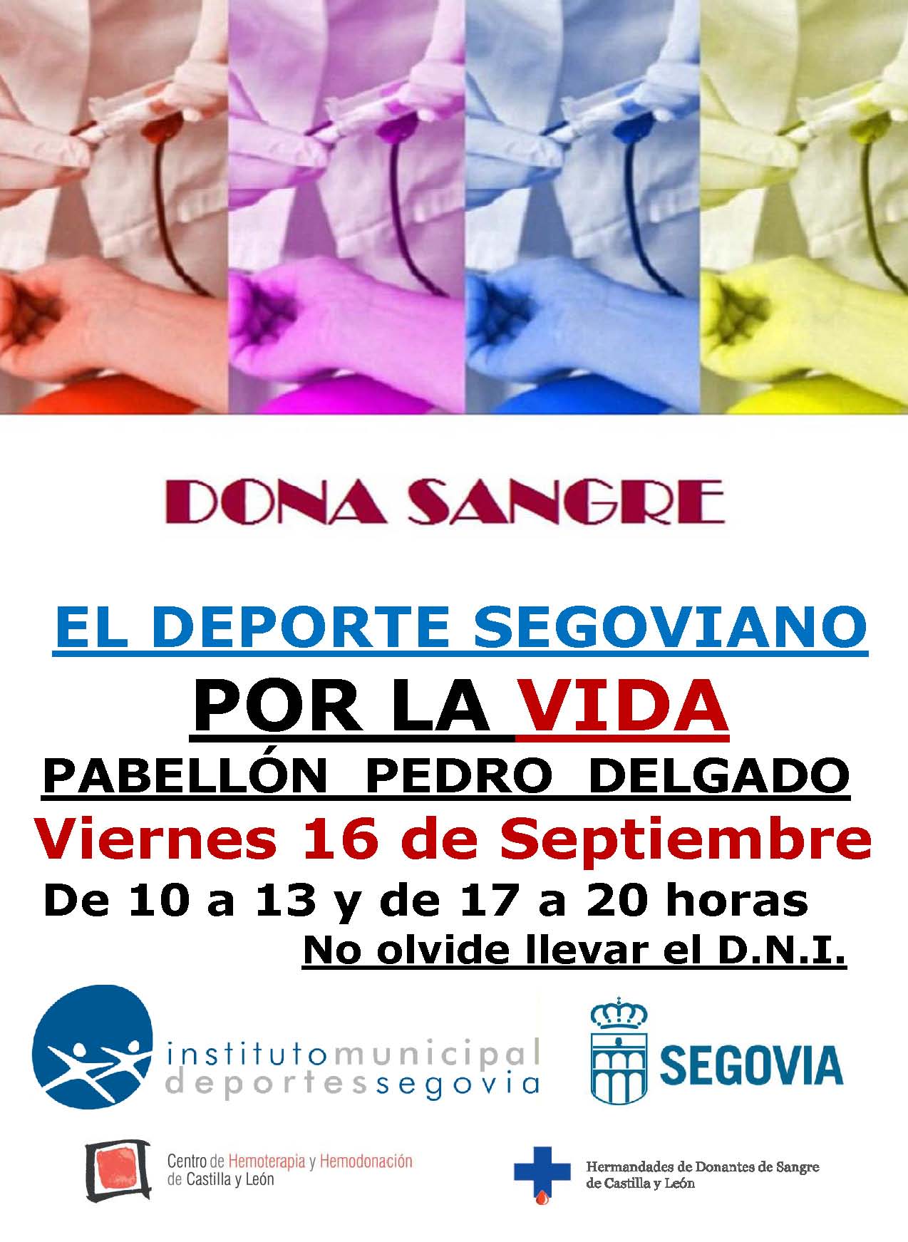 El Deporte Segoviano por la Vida: Dona Sangre