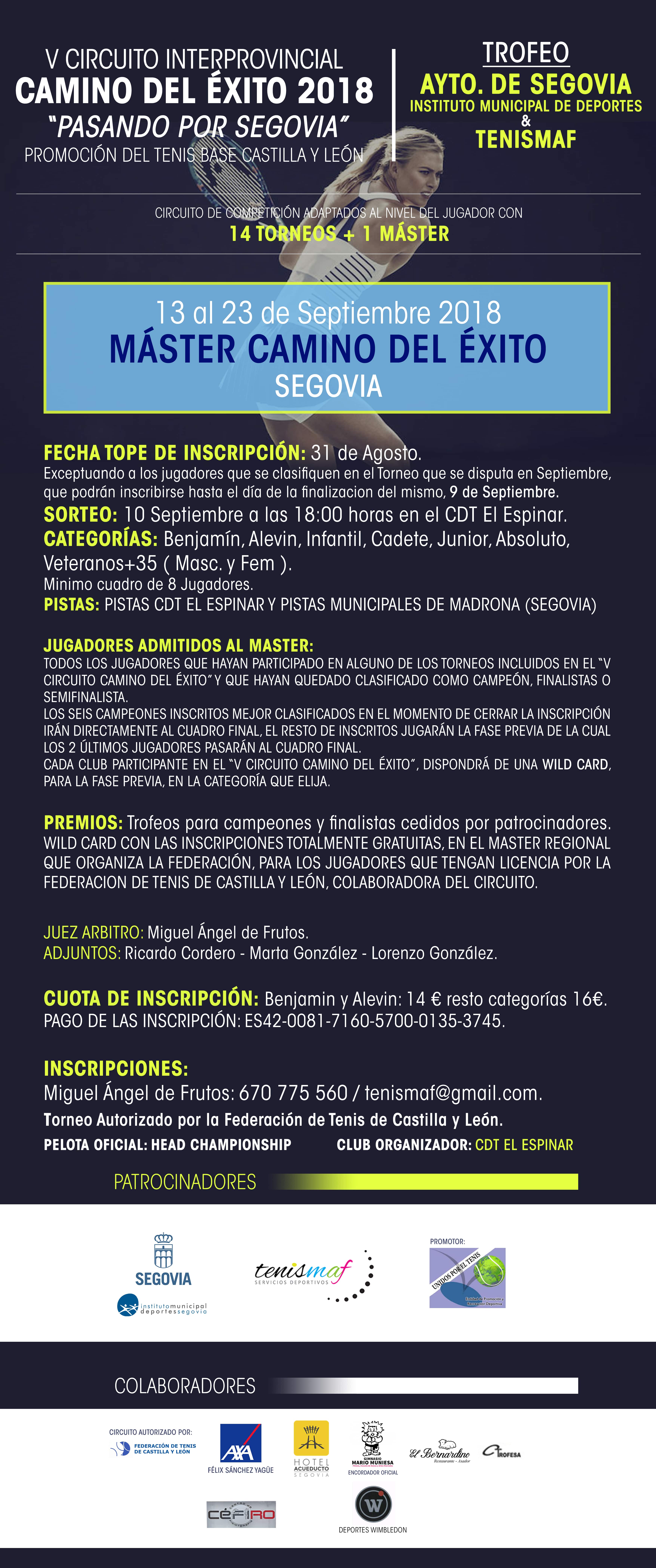 V Circuito interprovincial Camino del Éxito 2018: “Pasando por Segovia”