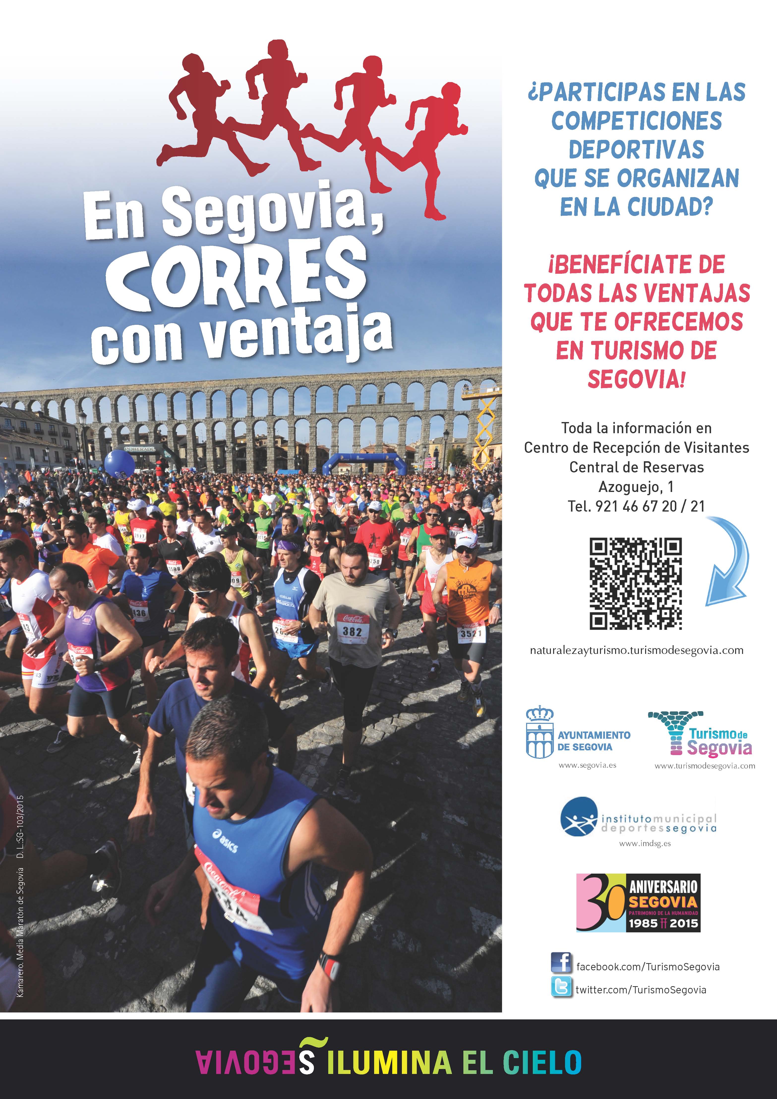 Turismo de Segovia ofrece ventajas a los aficionados al Running que participen en pruebas en nuestra ciudad