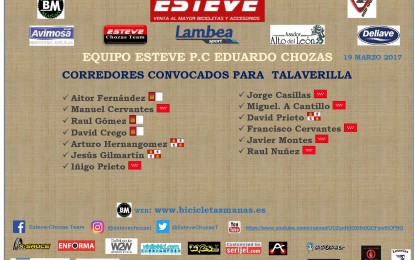 Los ciclistas segovianos del equipo Esteve, en cuatro frentes