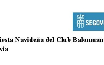 III Fiesta Navideña del Club Balonmano Nava en Segovia