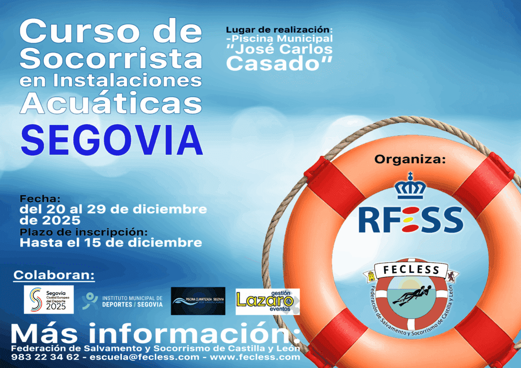 Curso de Socorrista en Instalaciones Acuáticas en Segovia
