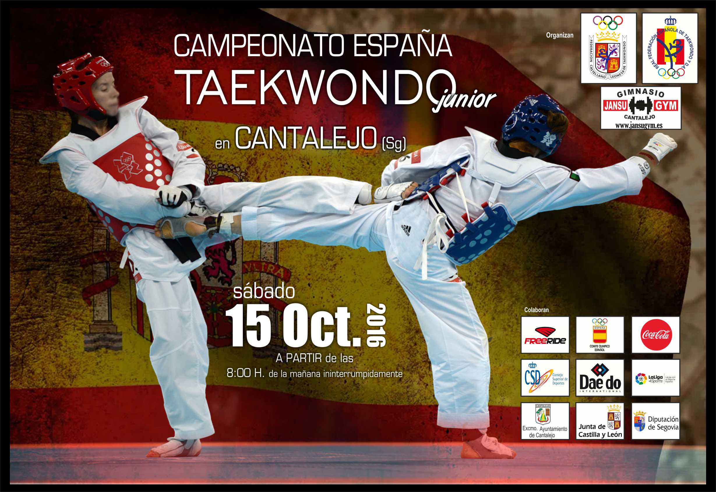 Cantalejo acogerá el próximo mes de octubre el “Campeonato de España Junior de Taekwondo”