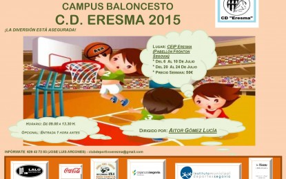 Campus de Baloncesto de Verano en el Colegio Eresma