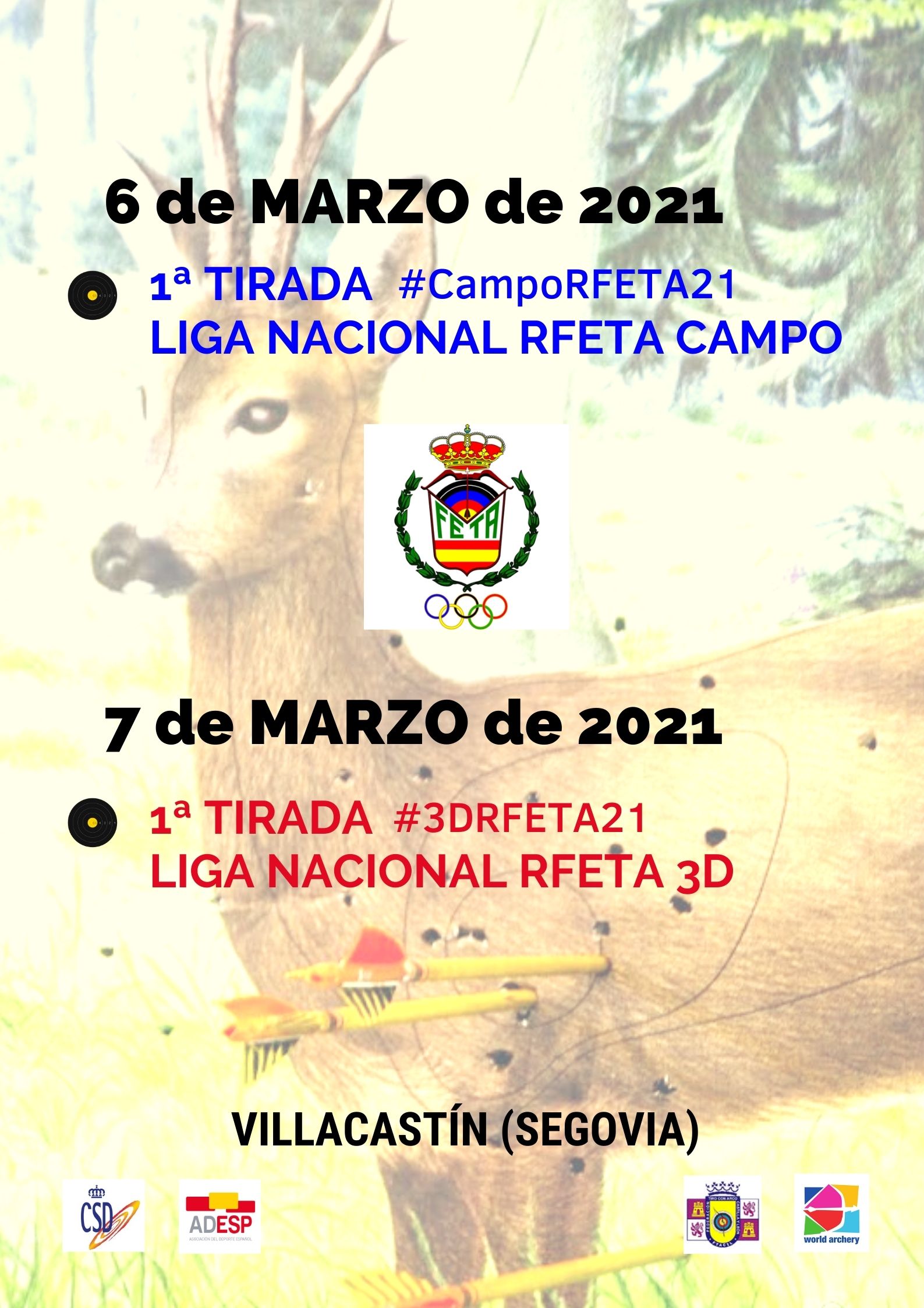 Club Deportivo Arqueros de Gaia: I Jornada de la Liga Nacional de la Real Federación Española de Tiro con Arco
