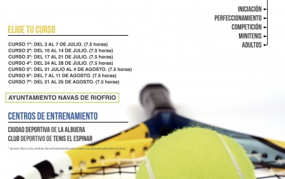 Tenismaf: Escuela de Verano 2017 en la Ciudad Deportiva “La Albuera”