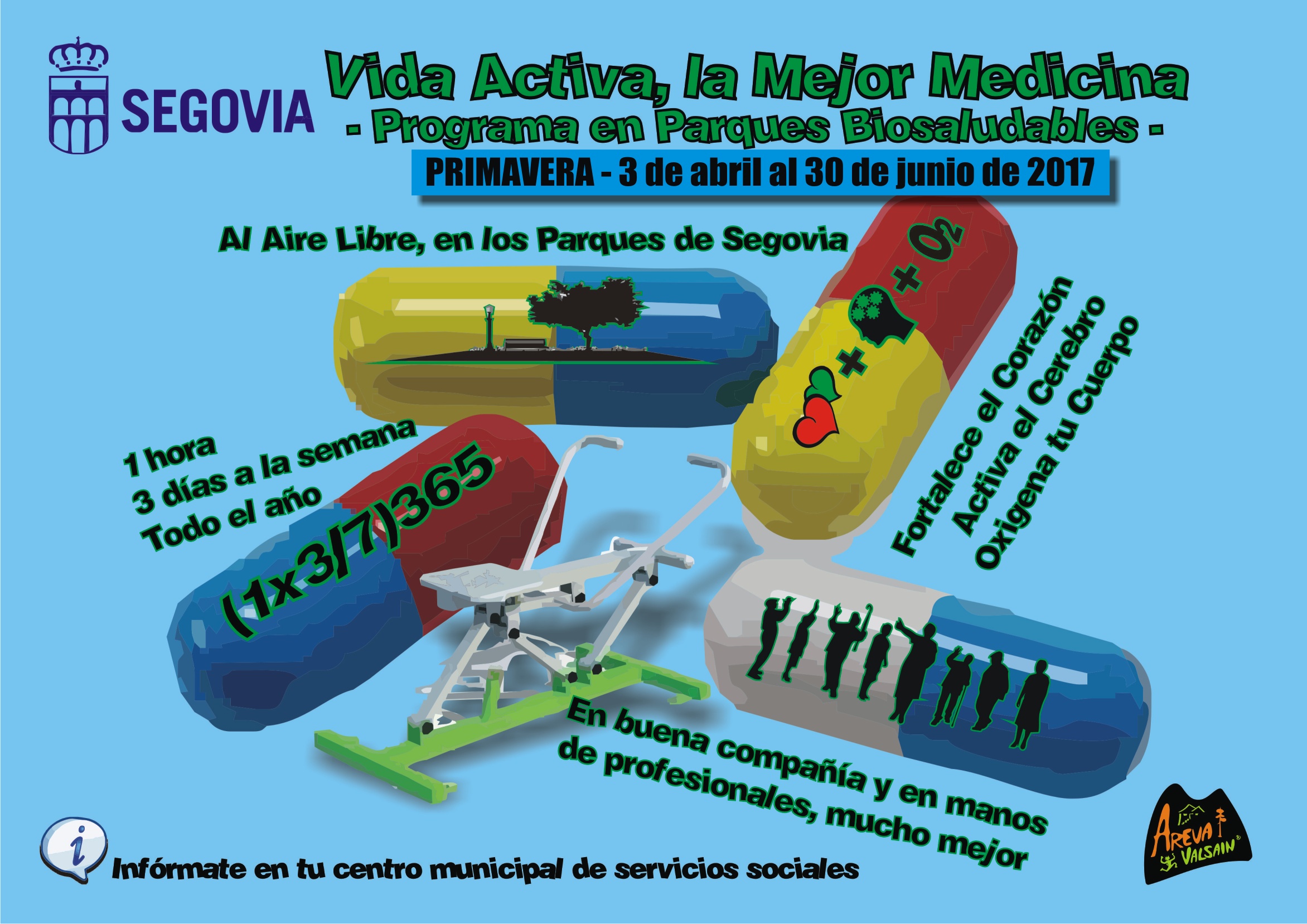 Programa en Parques Biosaludables: Vida Activa, la Mejor Medicina